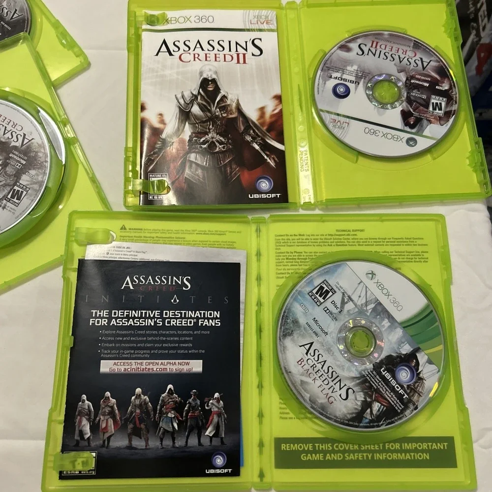 Assassin's Creed Xbox 360 Bundle (Lot of 6) 5 are CIB